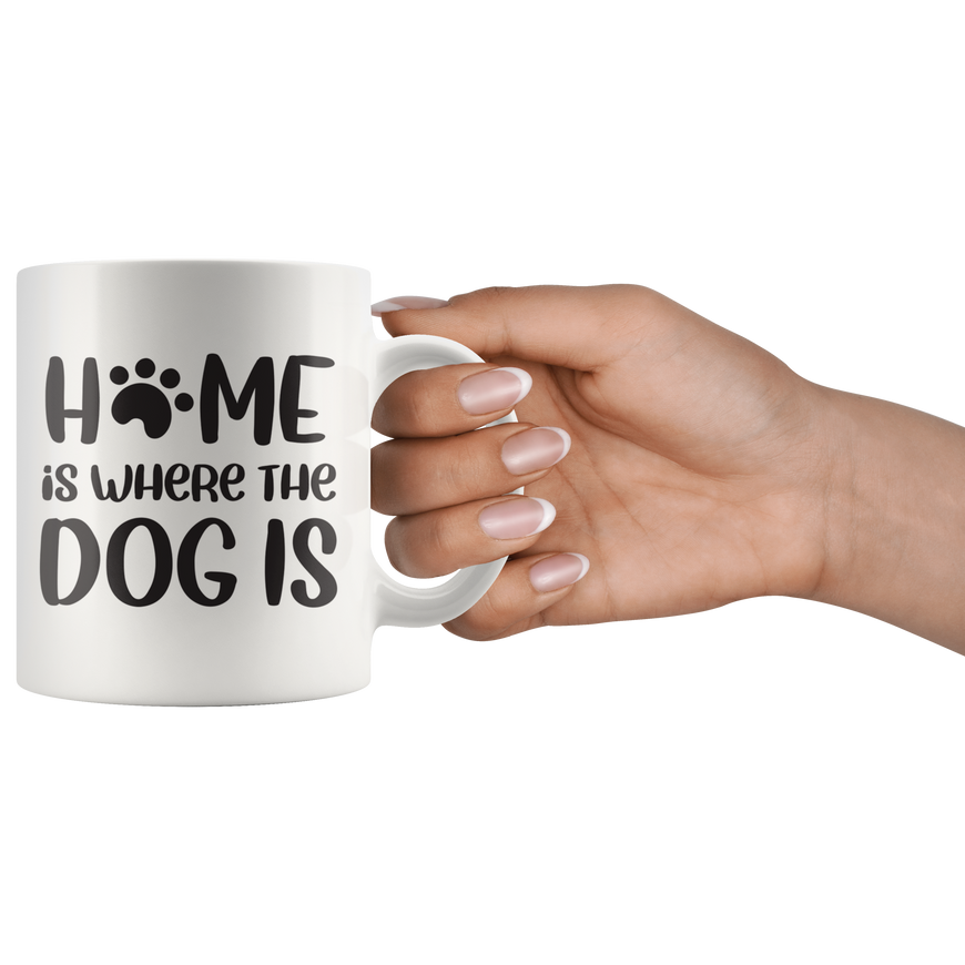 Home Is Where The Dog Is Coffee Mug