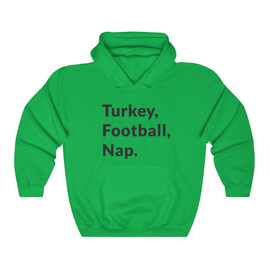 Turkey, Football, Nap Hooded Sweatshirt