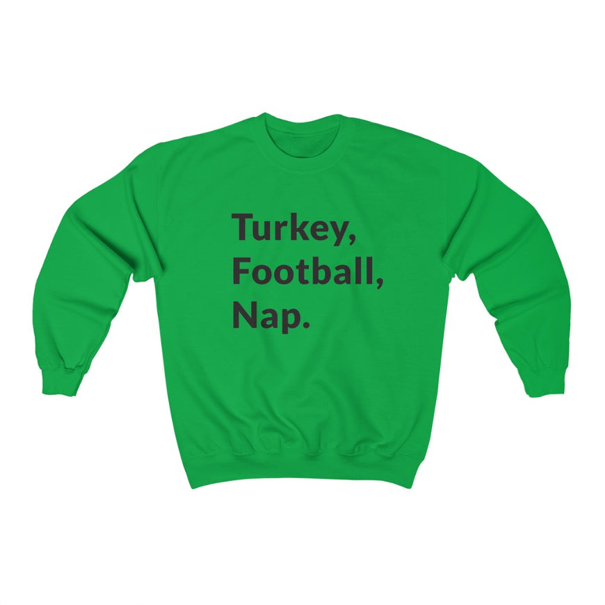 Turkey, Football, Nap Crewneck Sweatshirt