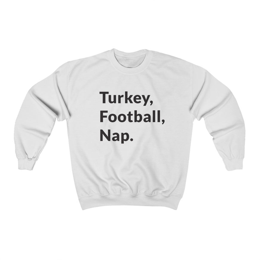 Turkey, Football, Nap Crewneck Sweatshirt