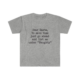 List Me Under NAUGHTY T-Shirt