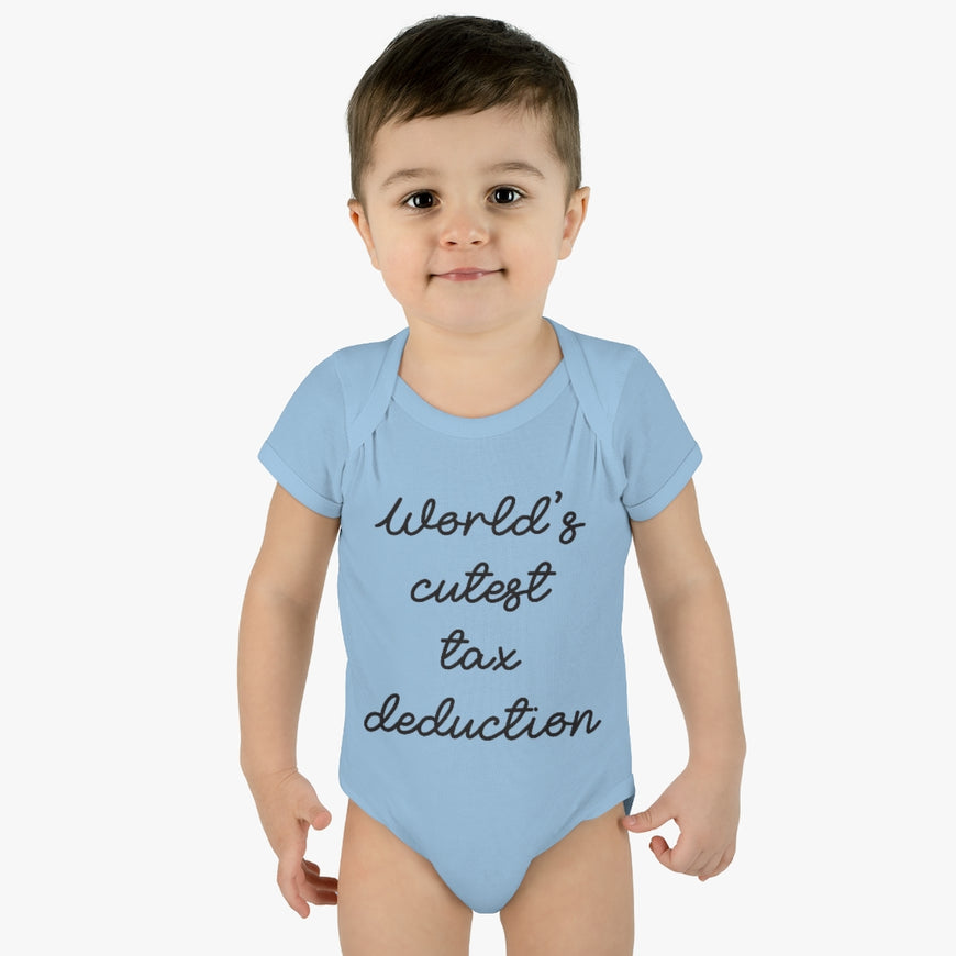 Cute Tax Deduction Infant Onesie