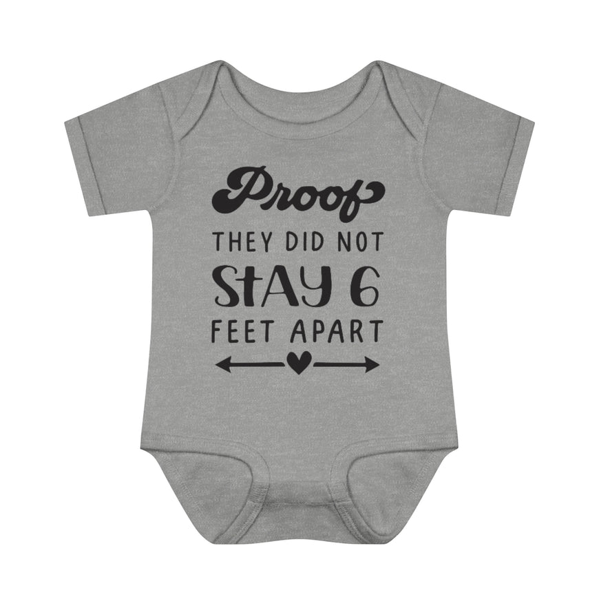 Six Feet Apart Infant Onesie