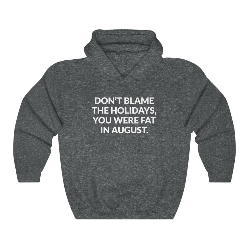 Dont Blame The Holidays Hooded Sweatshirt