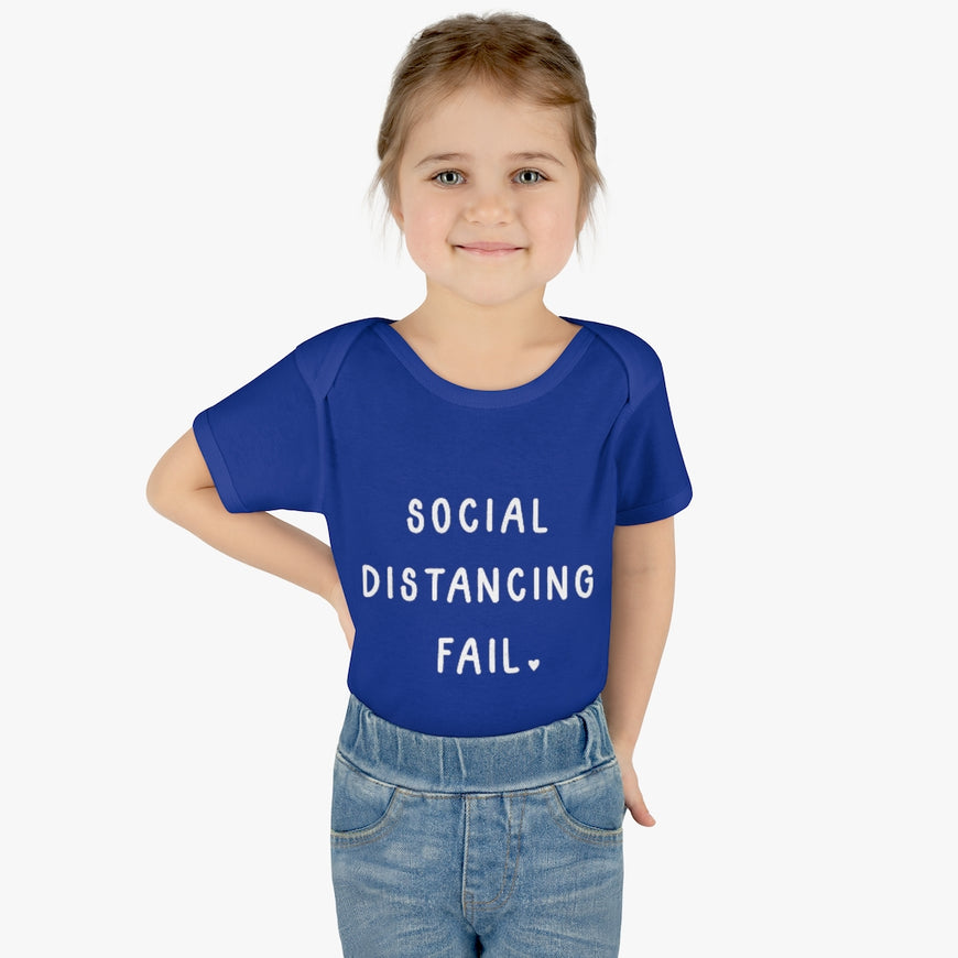 Social Distancing Fail Infant Onesie