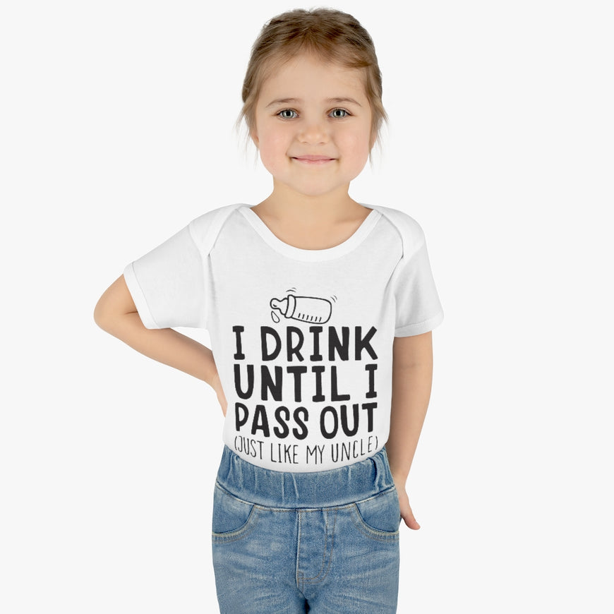 I Drink Like My Uncle Infant Onesie