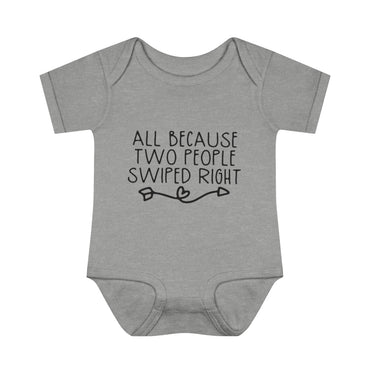 Swiped Right Infant Onesie