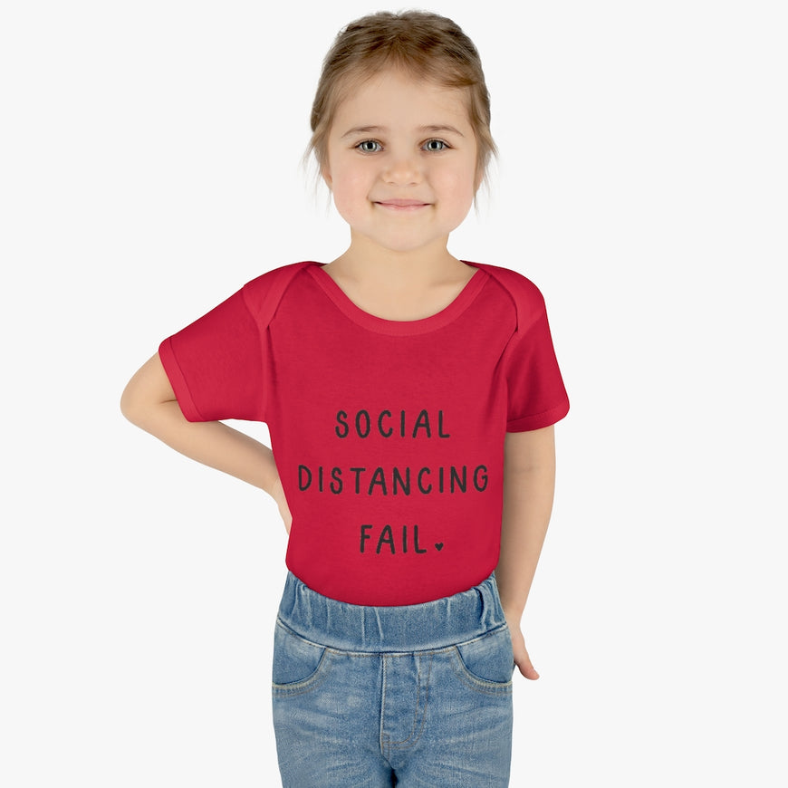 Social Distancing Fail Infant Onesie