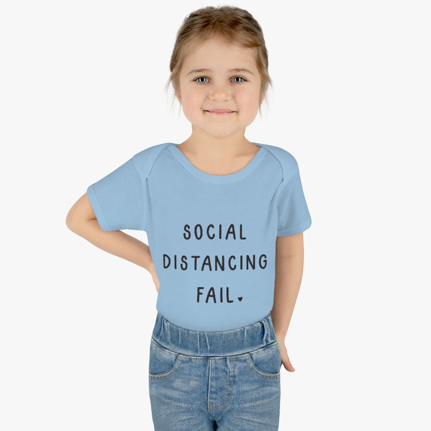 Social Distancing Fail Infant Onesie