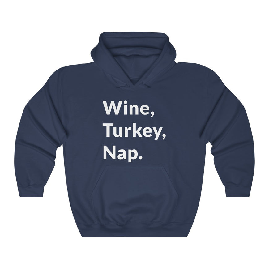 Wine, Turkey, Nap Hooded Sweatshirt