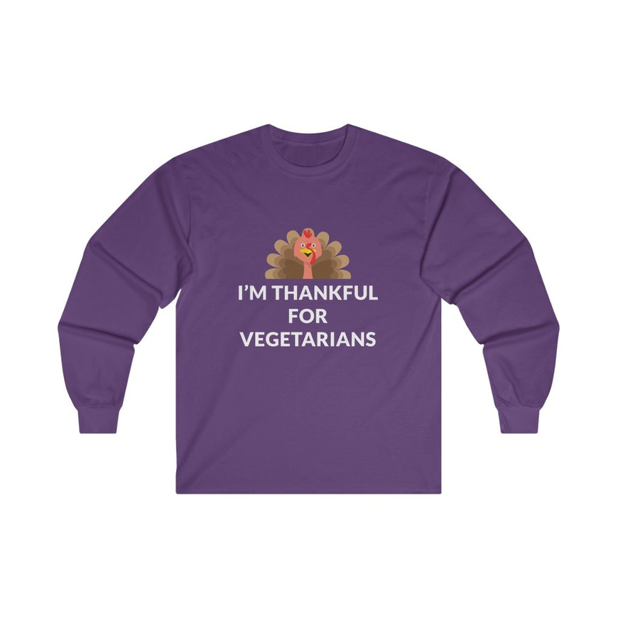 Thankful For Vegetarians Long Sleeve Tee