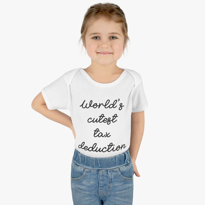 Cute Tax Deduction Infant Onesie