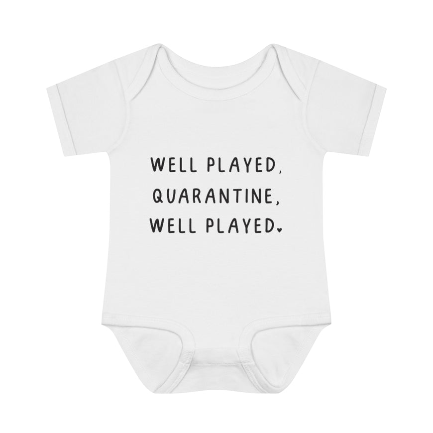 Well Played Quarantine Infant Onesie