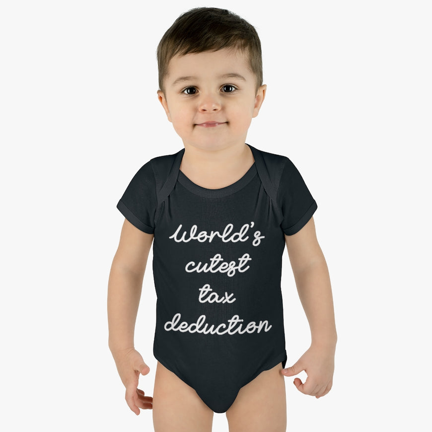 Cute Tax Deduction Infant Onesie