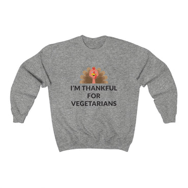 Thankful For Vegetarians Crewneck Sweatshirt