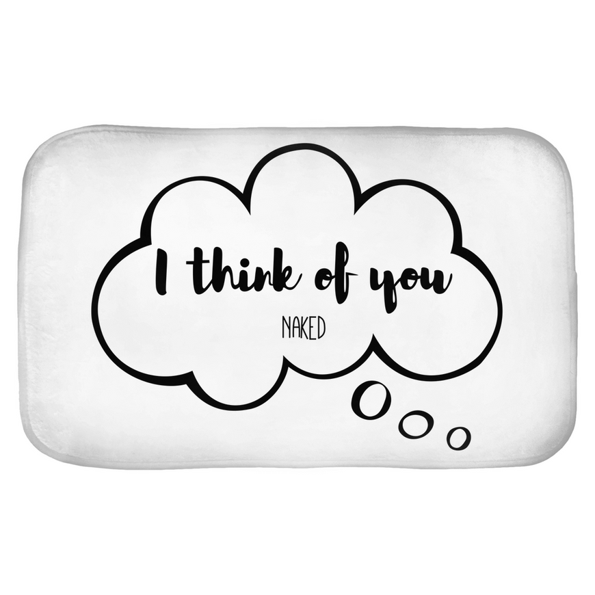 I Think Of  You Naked Bath Mats