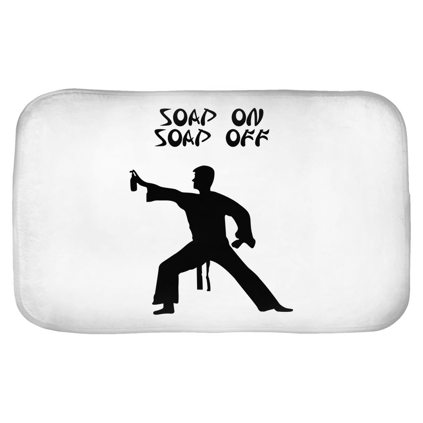 Soap On Soap Off Bath Mats
