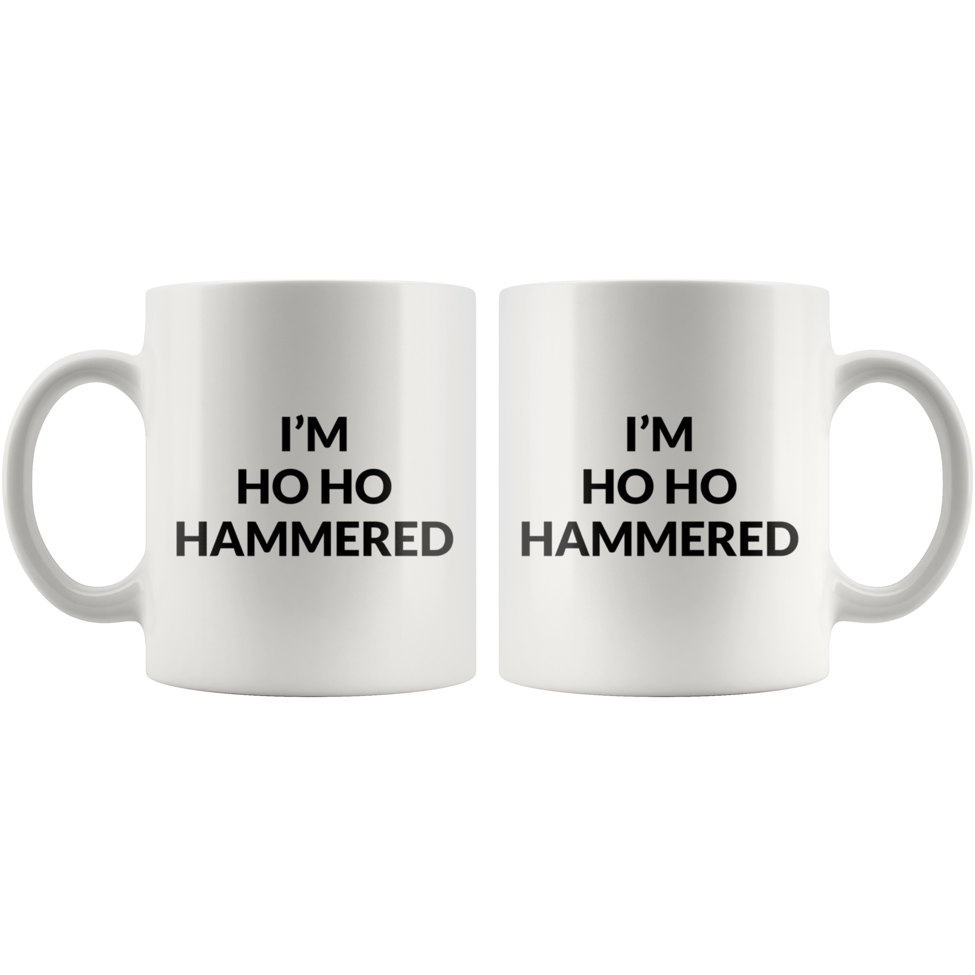 HO HO Hammered Coffee Mug
