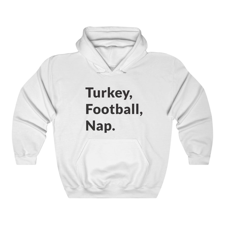Turkey, Football, Nap Hooded Sweatshirt