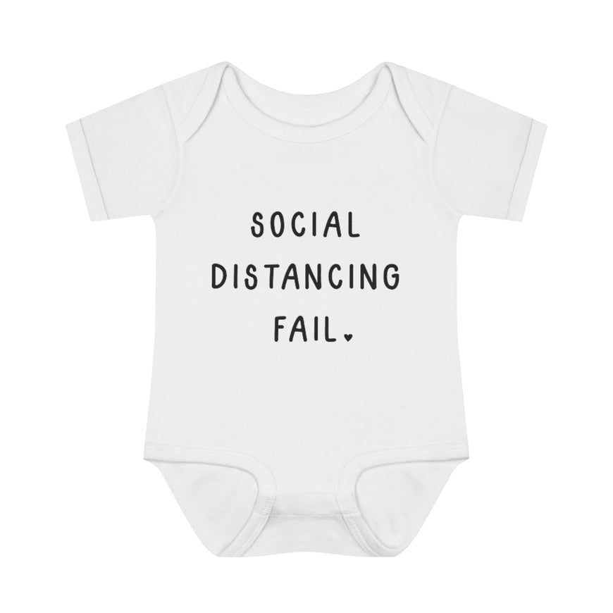 Social Distancing Fail Infant Onesie