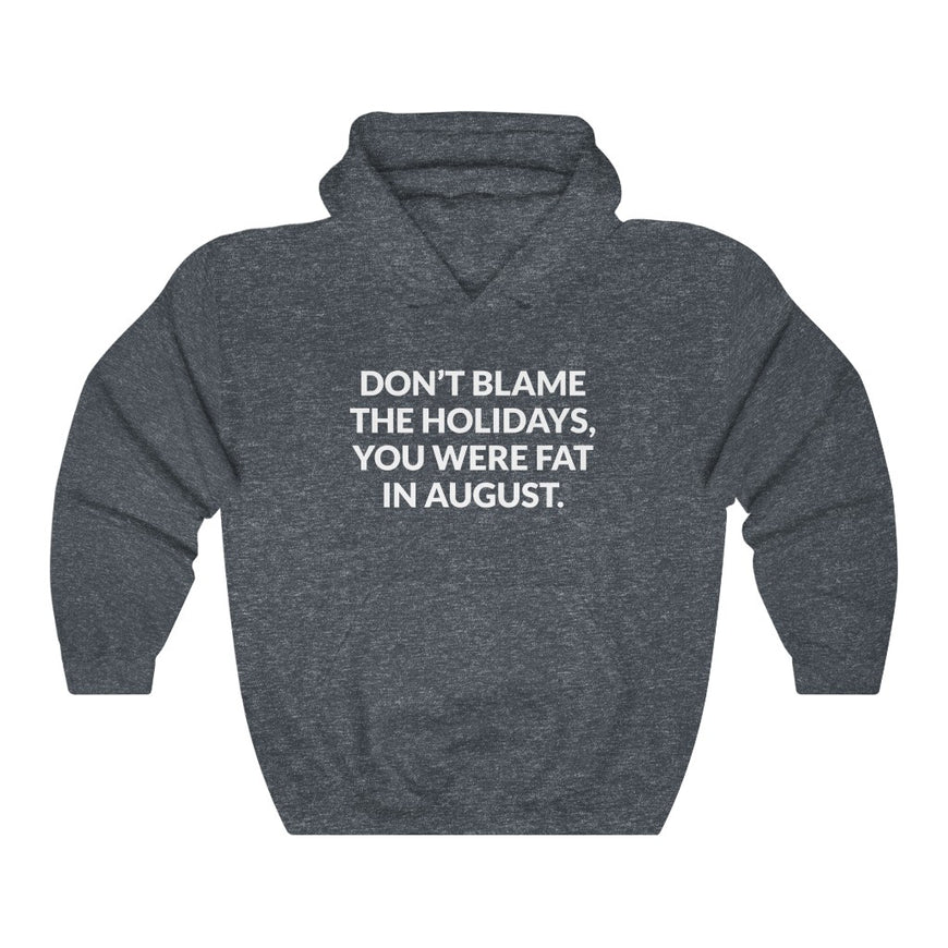 Dont Blame The Holidays Hooded Sweatshirt
