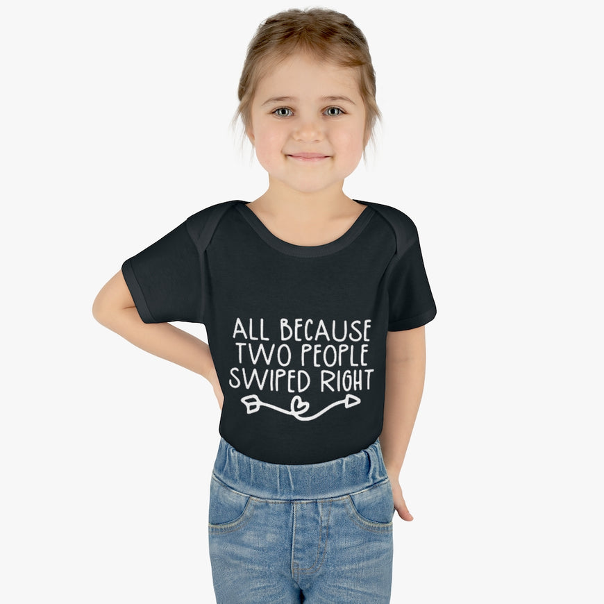 Swiped Right Infant Onesie