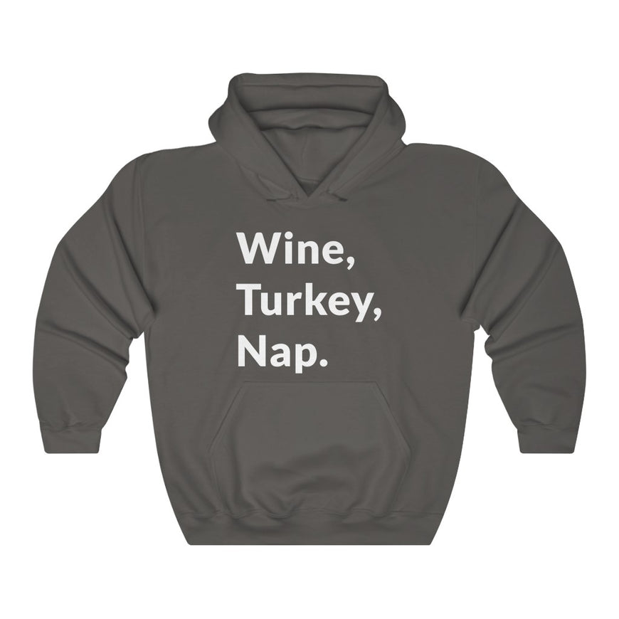 Wine, Turkey, Nap Hooded Sweatshirt