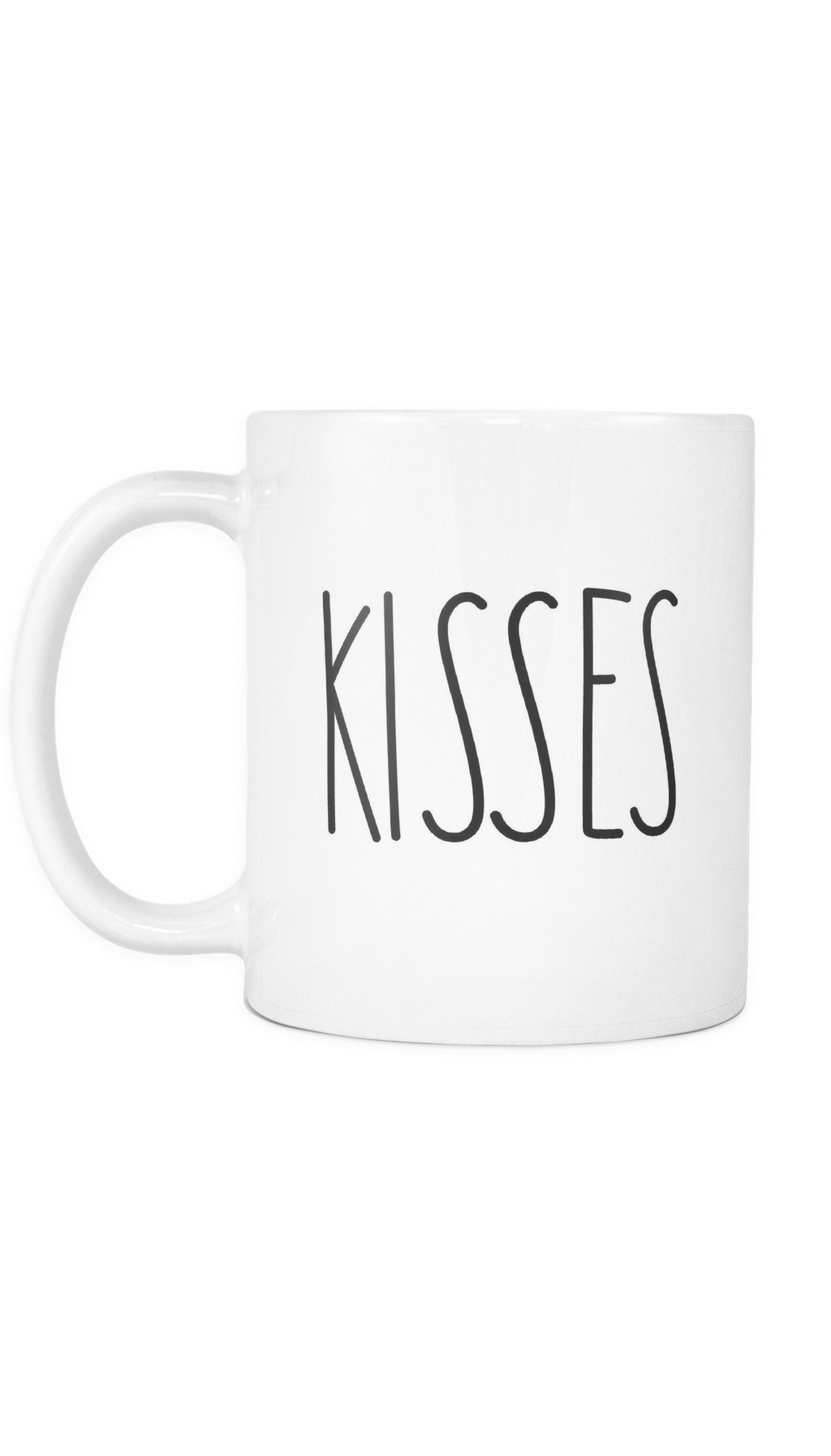 Kisses White Mug | Sarcastic Me