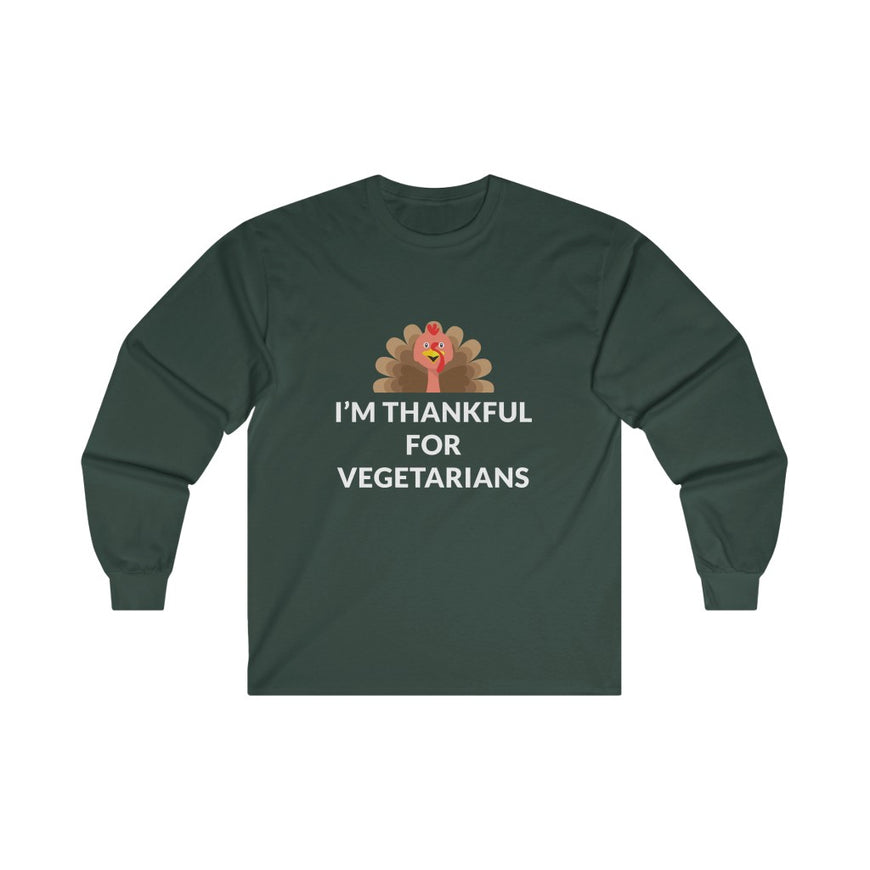 Thankful For Vegetarians Long Sleeve Tee
