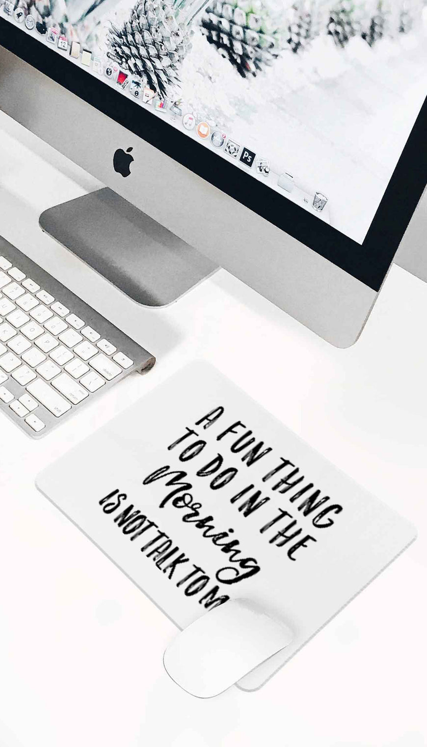 A Fun Thing To Do In The Morning Funny Office Mouse Pad