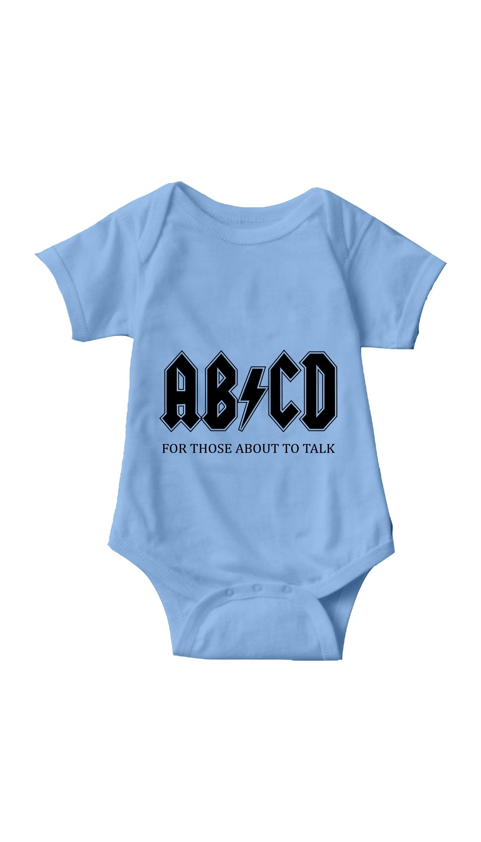 ABCD Light Blue Infant Onesie | Sarcastic ME