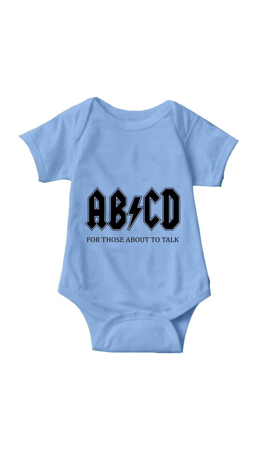 ABCD Light Blue Infant Onesie | Sarcastic ME