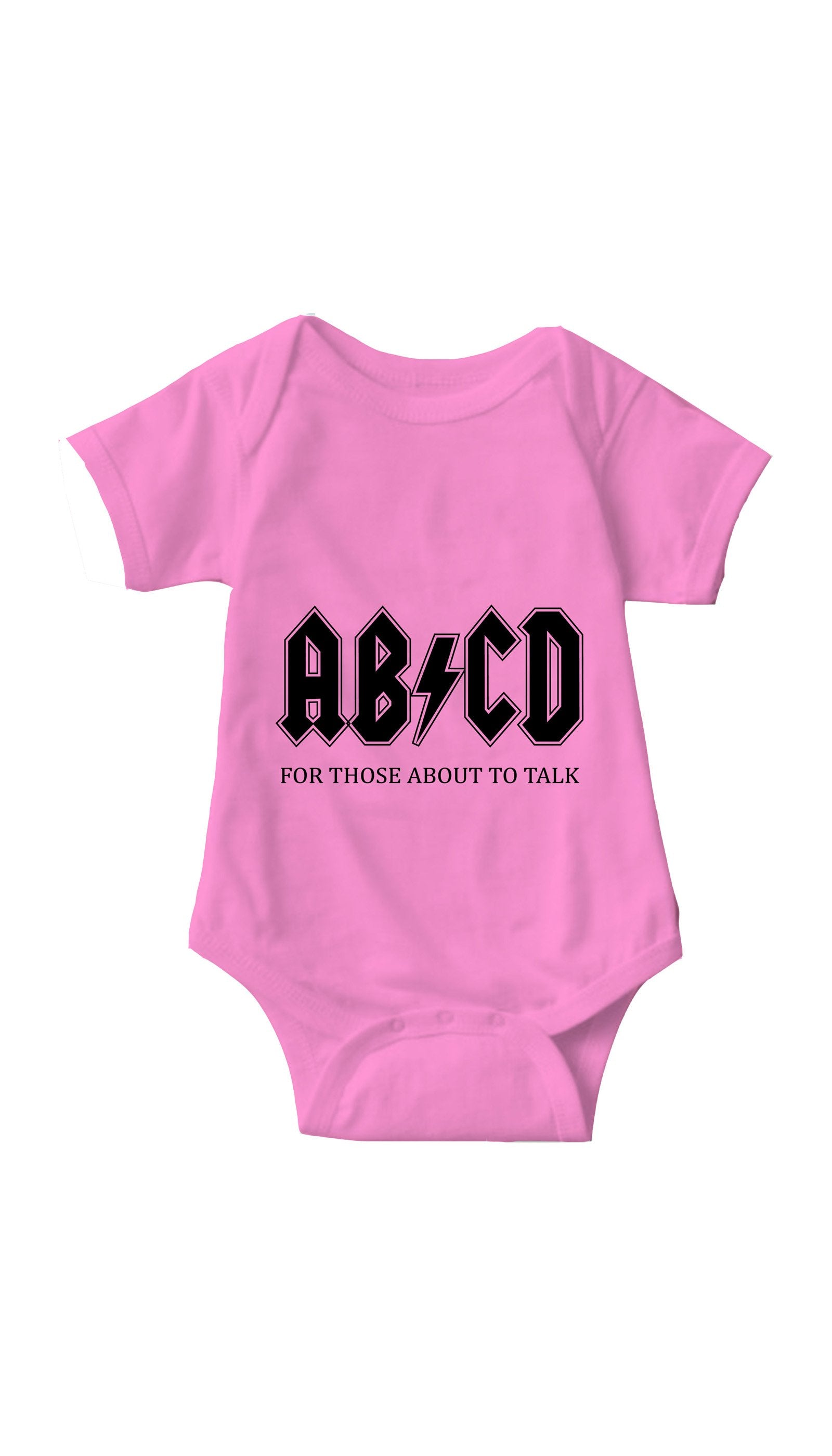 ABCD Pink Infant Onesie | Sarcastic ME