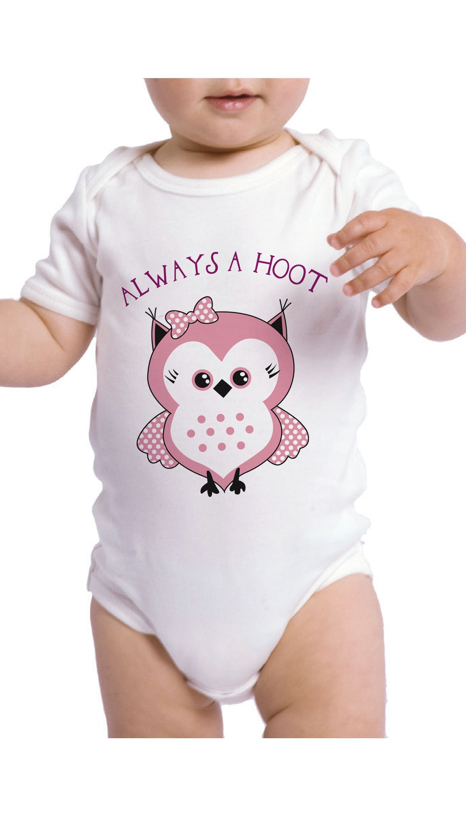 Always A Hoot Funny & Clever Baby Infant Onesie Gift | Sarcastic ME