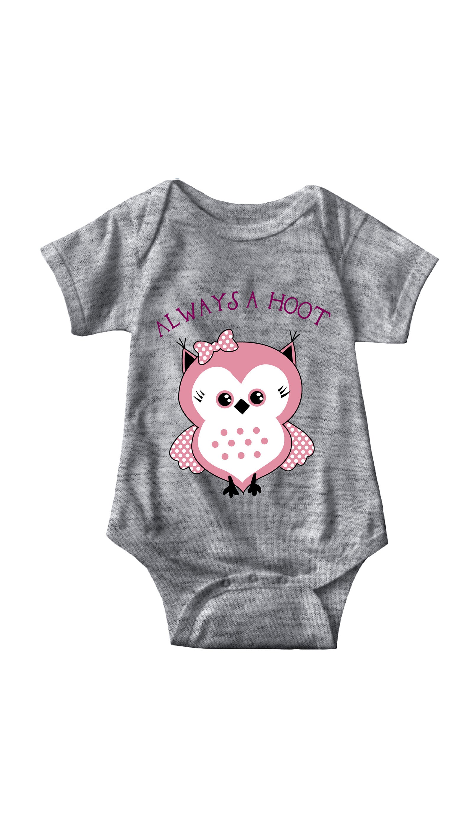 Always A Hoot Gray Infant Onesie | Sarcastic ME