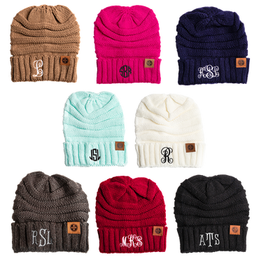 Monogram Adult Beanie