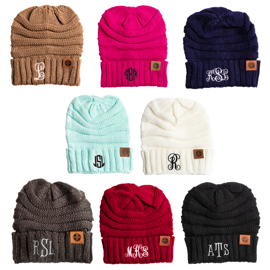 Monogram Adult Beanie