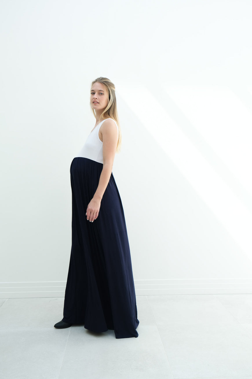 Annabelle | Maternity Maxi Tank Dress With Empire Waist