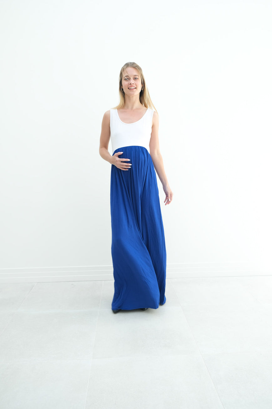 Annabelle | Maternity Maxi Tank Dress With Empire Waist