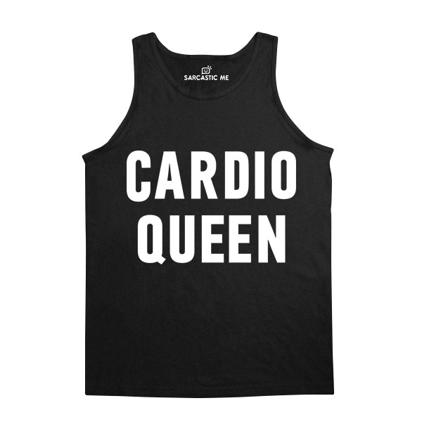 Cardio Queen Black Unisex Tank Top | Sarcastic Me