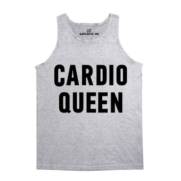 Cardio Queen Gray Unisex Tank Top | Sarcastic Me