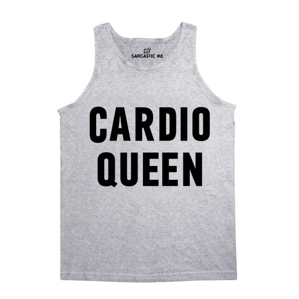 Cardio Queen Gray Unisex Tank Top | Sarcastic Me