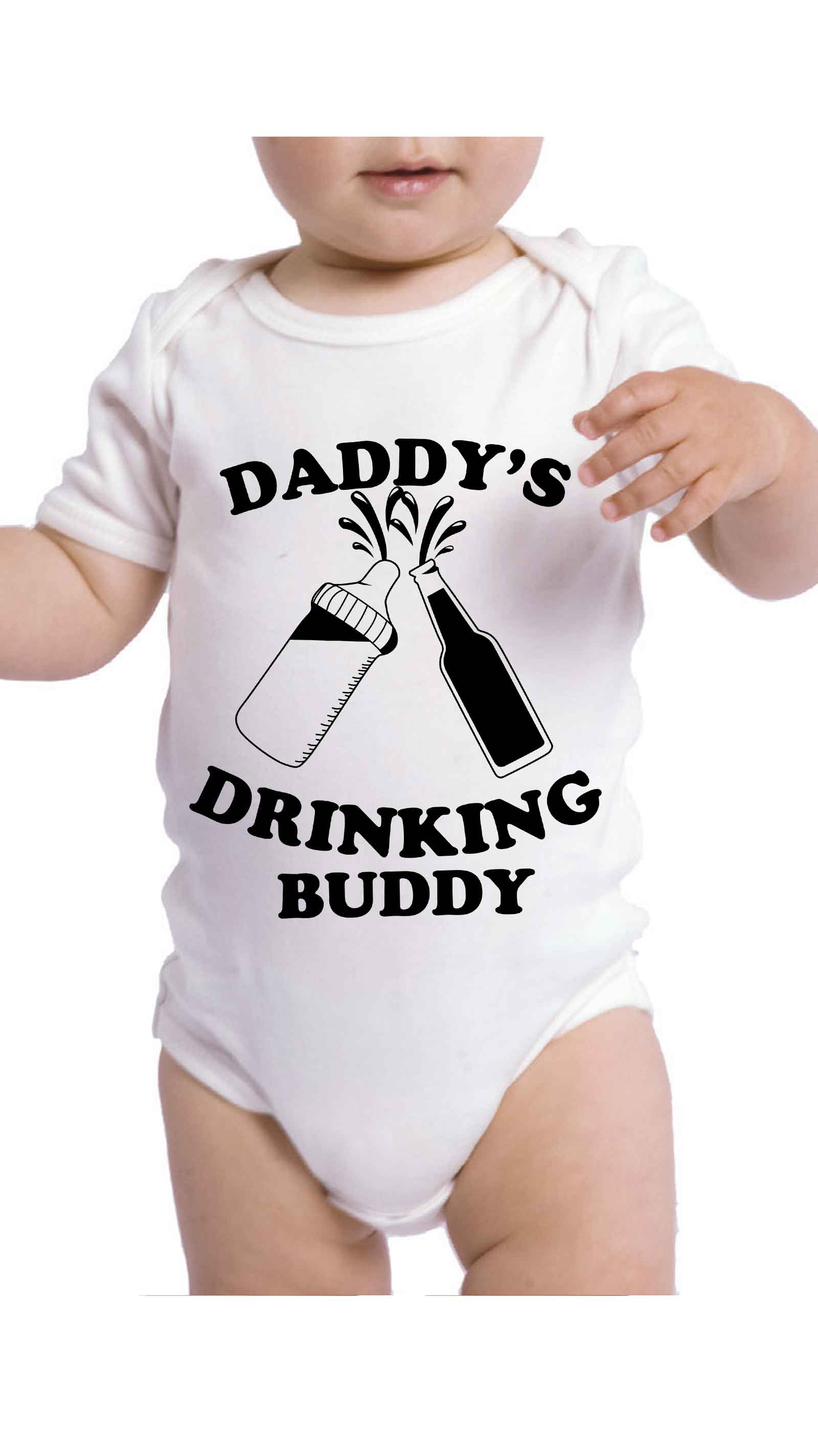 Daddy's Drinking Buddy Funny Baby Infant Onesie