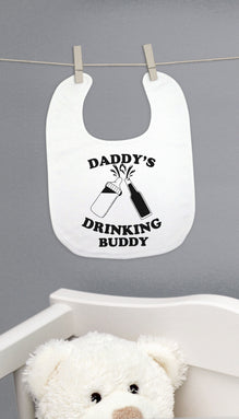 Daddy's Drinking Buddy Funny Baby Bib