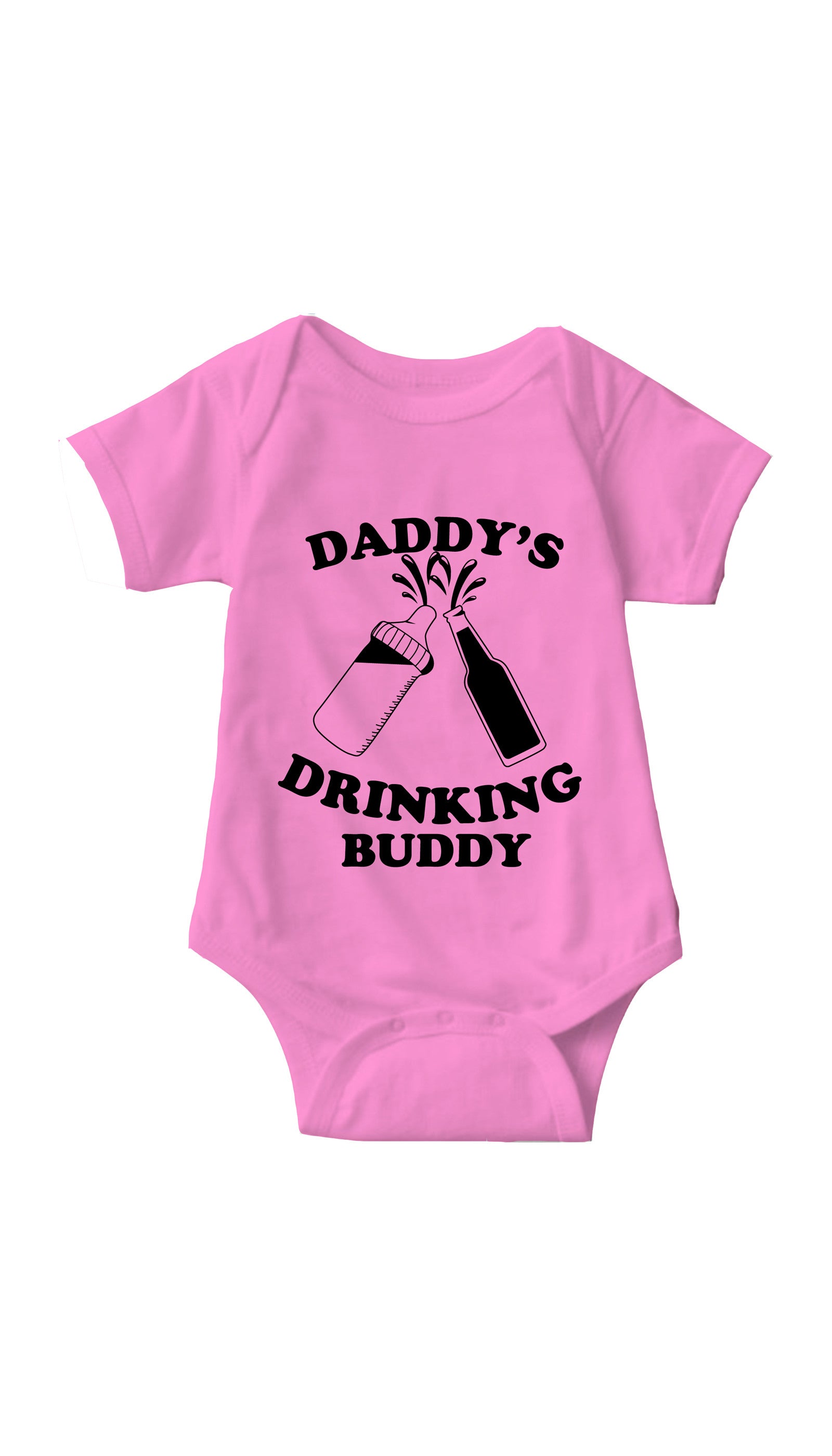Daddy's Drinking Buddy Pink Infant Onesie | Sarcastic ME