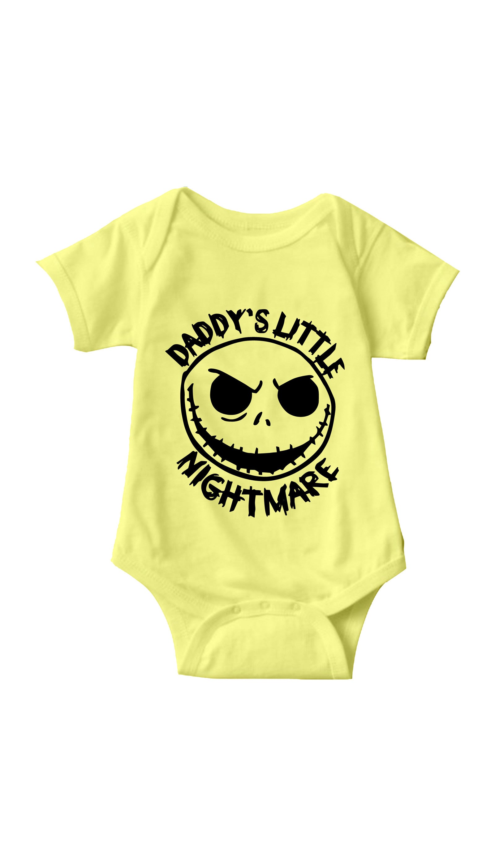 Daddy's Little Nightmare Yellow Infant Onesie | Sarcastic ME