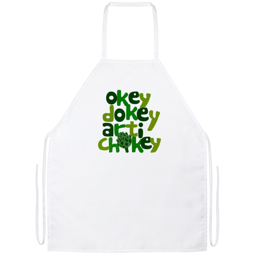 Okey Dokey Artichokey Funny Kitchen Apron | Sarcastic Me