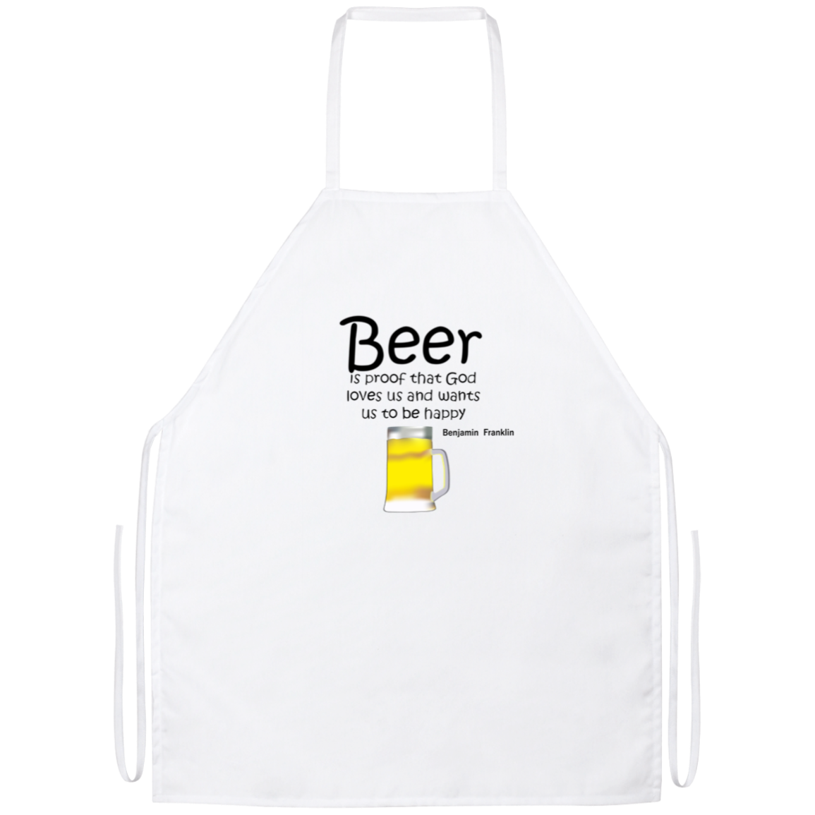 Beer Is Proof Funny Kitchen Apron | Sarcastic Me