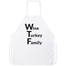 WTF Wine Turkey Family Apron
