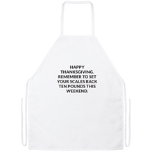 Happy Thanksgiving Set Your Scales Back Apron